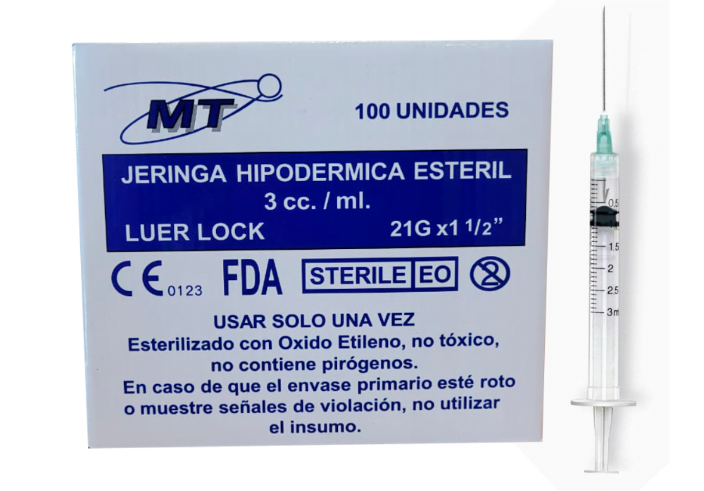Jeringuilla 10 ml (3 unidades)